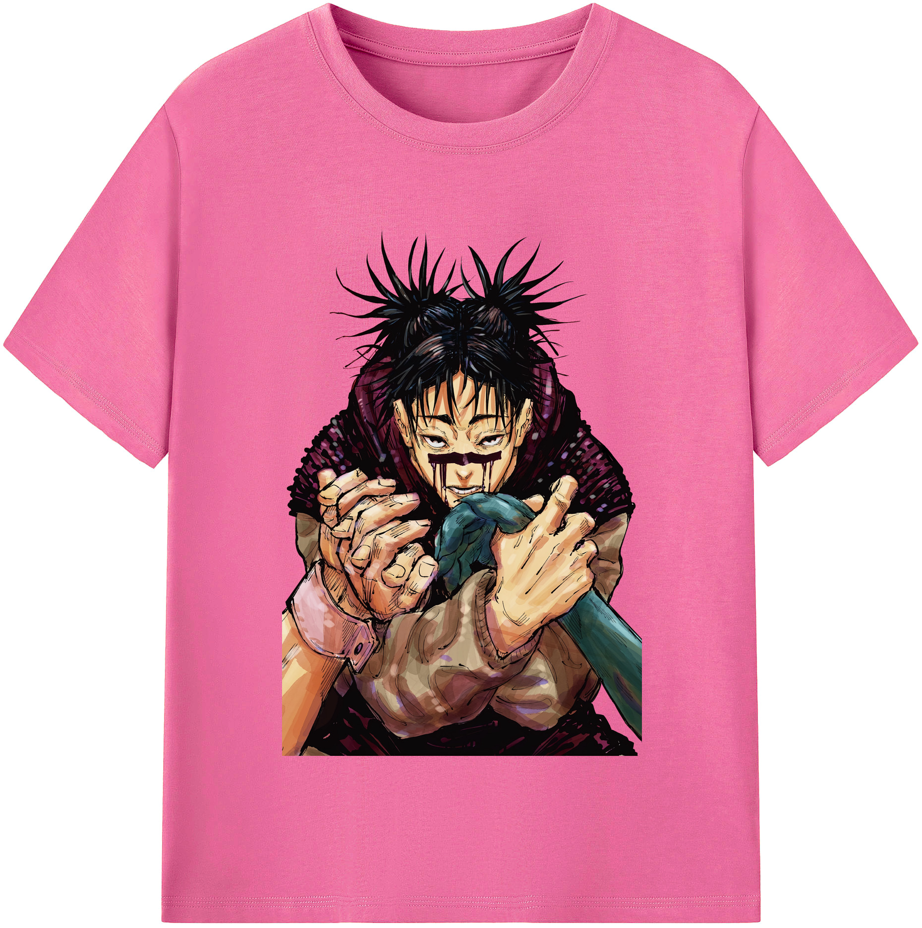 （画像用） 呪術廻戦 Jujutsu Kaisen レディースカジュアルプリントTシャツ（綿100％）